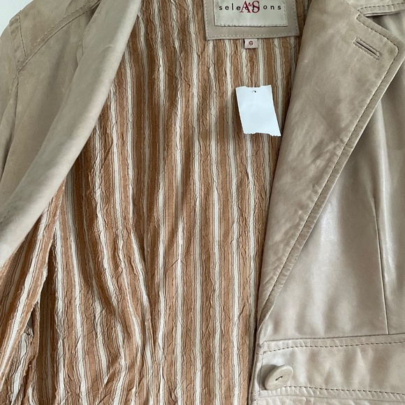 Vintage Leather A&S Selections Jacket women’s size Large - Picture 4 of 4
